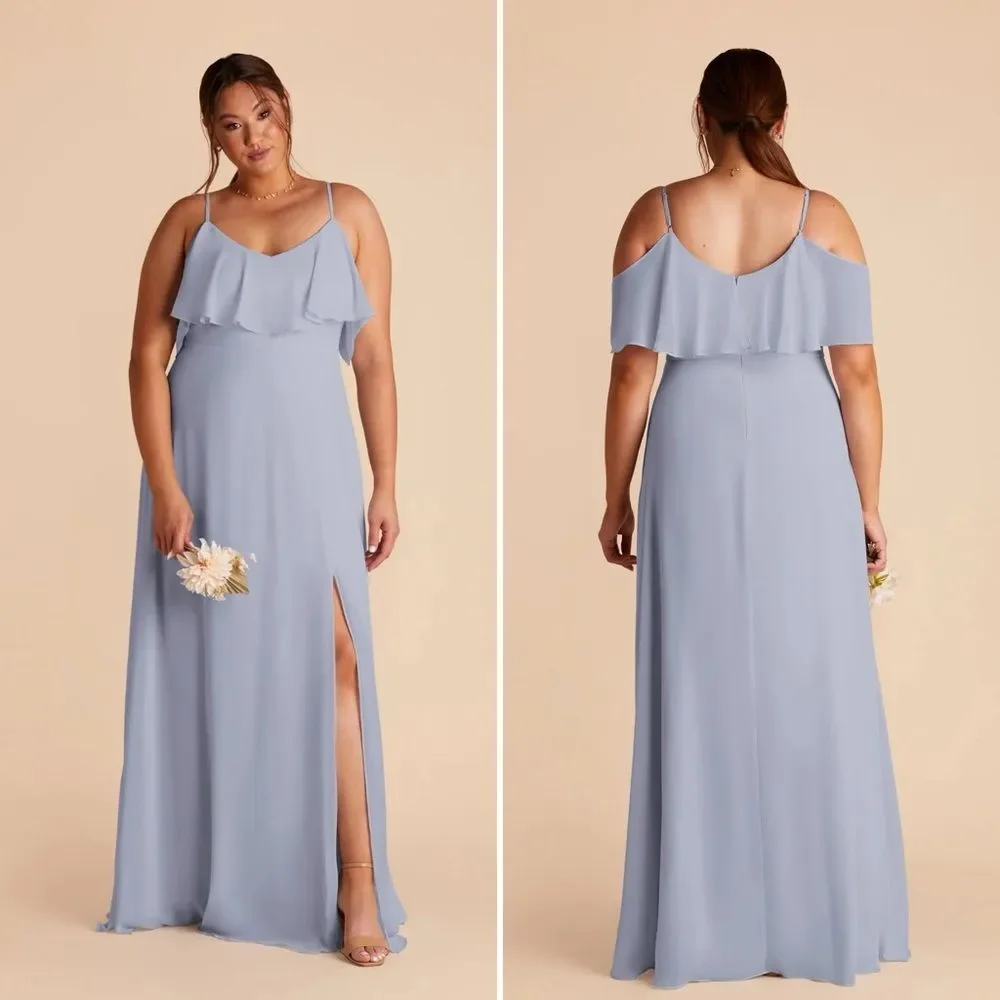 Birdy Grey Bridesmaid Convertible Maxi Dress With Slit 1X